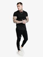 Sik Silk / Skinny jeans Elasticated Tape Distressed in zwart - thumbnail