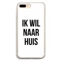 Ik wil naar huis: iPhone 7 Plus Transparant Hoesje