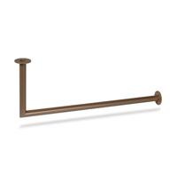 Garderobestang brons hoek Ø32 mm - per meter