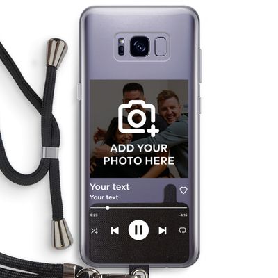 Music Player: Samsung Galaxy S8 Plus Transparant Hoesje met koord
