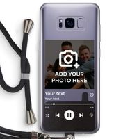 Music Player: Samsung Galaxy S8 Plus Transparant Hoesje met koord