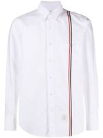 Thom Browne chemise à bandes RWB - Blanc - thumbnail