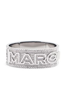 Marc Jacobs bracelet pavé de cristaux à logo - Argent