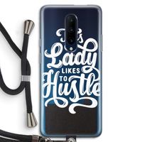 Hustle Lady: OnePlus 7 Pro Transparant Hoesje met koord