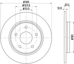Remschijf 8DD355129001