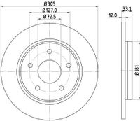 Remschijf 8DD355129001