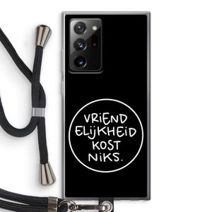 Vriendelijkheid: Samsung Galaxy Note 20 Ultra / Note 20 Ultra 5G Transparant Hoesje met koord