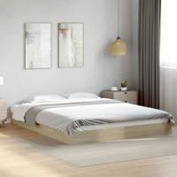Bedframe zonder matras hout sonoma eikenkleurig 160x200 cm - thumbnail