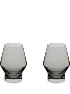 Nude lot de deux verres Beak - Gris