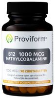 Proviform B12 1000mcg Methylcobalamine Zuigtabletten 90st