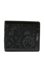 Versace portefeuille pliant Barocco en jacquard - Noir - thumbnail