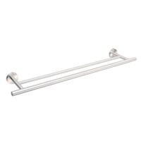 Handdoekrek met stang DKD Home Decor 70 x 13,5 x 5,3 cm Zilverkleurig Roestvrij staal
