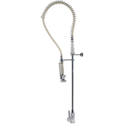 Keukenkraan Tres Top | Opbouw | 360° Draaibaar | Uitrekbare sproeier | Mengkraan | 1-hendel | Rond | Wit glans