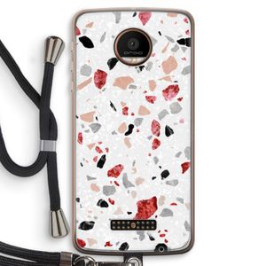 Terrazzo N°12: Motorola Moto Z Force Transparant Hoesje met koord