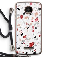 Terrazzo N°12: Motorola Moto Z Force Transparant Hoesje met koord