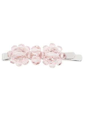 Simone Rocha barrette à ornements en cristal - Rose