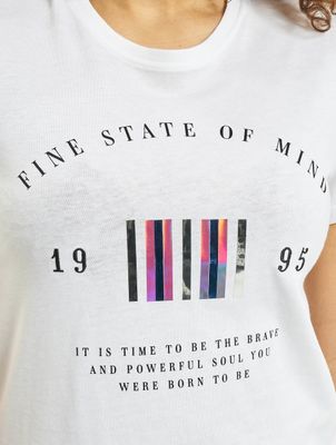 Only / t-shirt onlKita Life Reg Statement in wit Only / t-shirt onlKita Life Reg Statement in wit