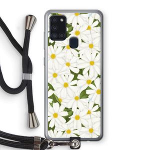 Summer Daisies: Samsung Galaxy A21s Transparant Hoesje met koord