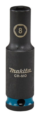 Makita Krachtdop Impact Black, 3/8 8mm lang - E-16259