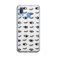Eye pattern #2: Samsung Galaxy A40 Transparant Hoesje