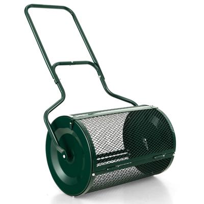 68 cm Lange Compostverspreider Verbeterde Vergrendelingen aan de Zijkant U-Vormige Handgreep voor Potgrond Kunstmest Mest Groen