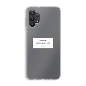 Reminder: Samsung Galaxy A32 5G Transparant Hoesje