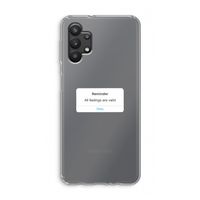 Reminder: Samsung Galaxy A32 5G Transparant Hoesje
