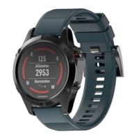 Snelle verwijderbare siliconen polsband voor fenix 5 22mm (marineblauw)