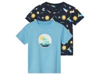 lupilu 2 Kinder T-shirts (Donkerblauw/blauw, 110/116)
