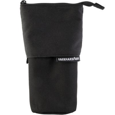 Zwarte etui met potloden, slijper, gum en lijm 577555