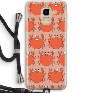 Krab: Samsung Galaxy J6 (2018) Transparant Hoesje met koord