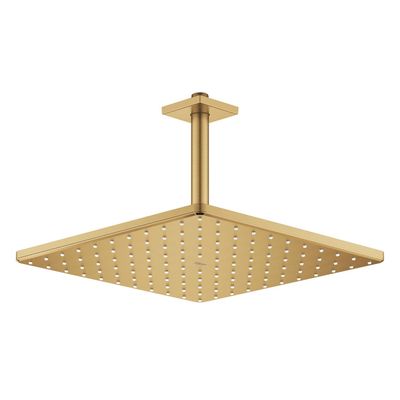 Regendoucheset Grohe Rainshower Mono Cube 31 cm met Plafondarm Cool Sunrise Geborsteld