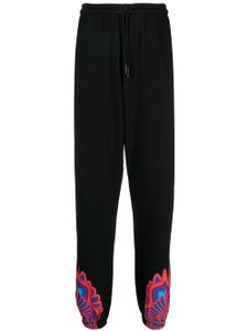 Marcelo Burlon County of Milan pantalon de jogging Curves Wings - Noir