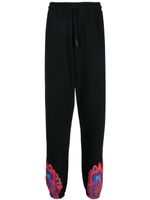 Marcelo Burlon County of Milan pantalon de jogging Curves Wings - Noir