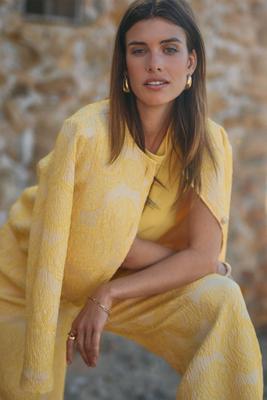 Wies jacquard jacket - golden yellow - 12767