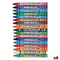 Gekleurde was Pincello Multicolour (6 Stuks)