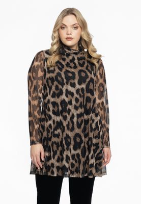 Tuniek wide bottom LEOPARD 54/56 brown Tuniek wide bottom LEOPARD 54/56 brown