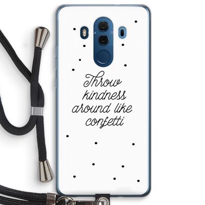 Confetti: Huawei Mate 10 Pro Transparant Hoesje met koord