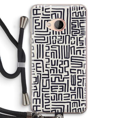 Moroccan Print: HTC U Play Transparant Hoesje met koord