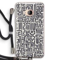 Moroccan Print: HTC U Play Transparant Hoesje met koord
