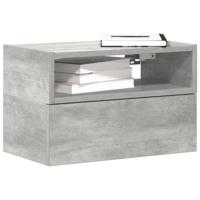 Nachtkastjes 2 st wandgemonteerd 45x26x28,5 cm betongrijs