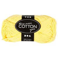 Creativ Company Katoengaren, geel, 50gr, 85m