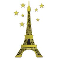 Eiffeltoren wanddecoratie 150 cm Eiffeltoren wanddecoratie 150 cm