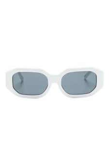 Linda Farrow x The Attico lunettes de soleil géométriques Irene - Blanc