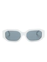 Linda Farrow x The Attico Irene hexagonal-frame sunglasses - WHITE