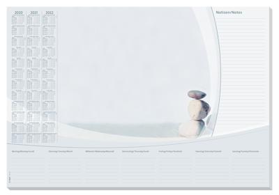 Sigel si-ho370 bureauonderleggers 59,5x41cm 30 vel met kalender harmonie