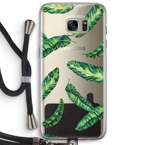 Lange bladeren: Samsung Galaxy S7 Edge Transparant Hoesje met koord