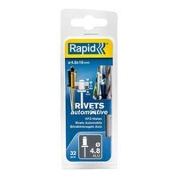 Rapid Automotive Blindklinknagels Ø 4.8x16mm 4 kleuren + boor in blister (32 stuks)
