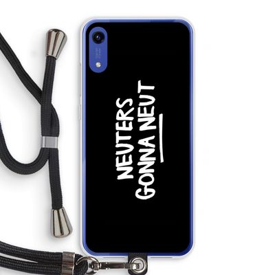 Neuters (zwart): Honor Play 8A Transparant Hoesje met koord