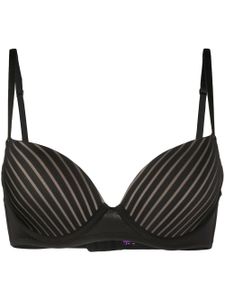 Maison Close soutien-gorge à rayures - Noir